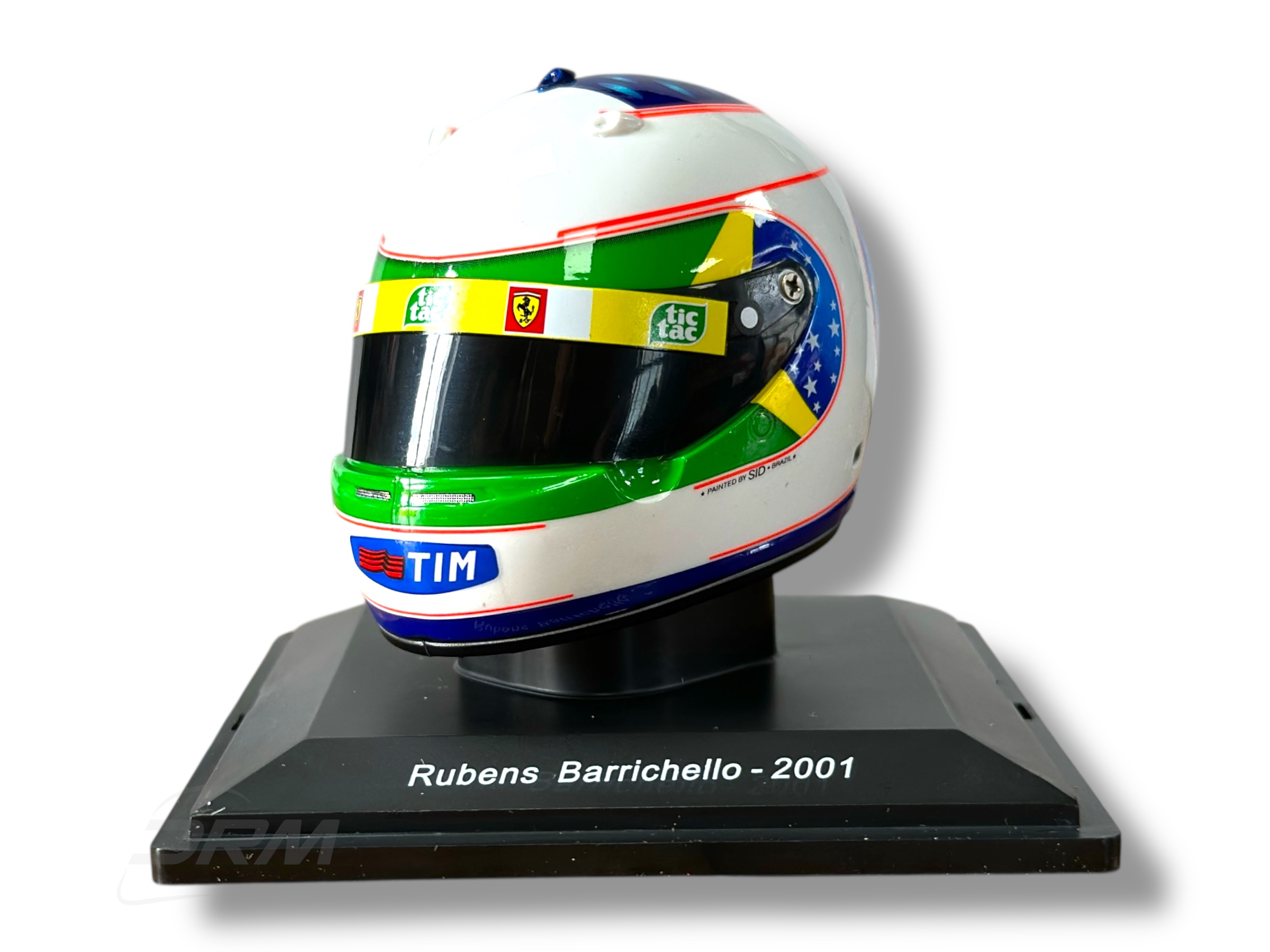 Rubens Barrichello 2001 Ferrari Arai Spark 1:5 Helmet DRM Helmets