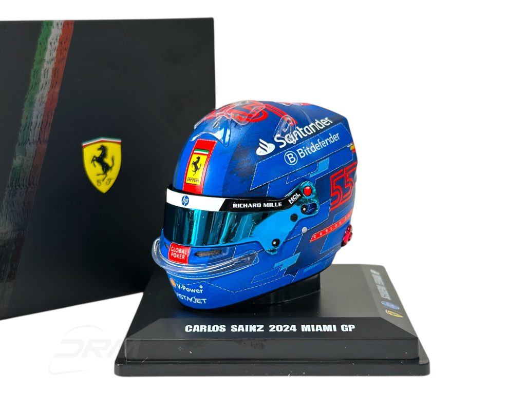 Carlos Sainz 2024 Ferrari Miami GP Bell Spark 1:5 Helmet