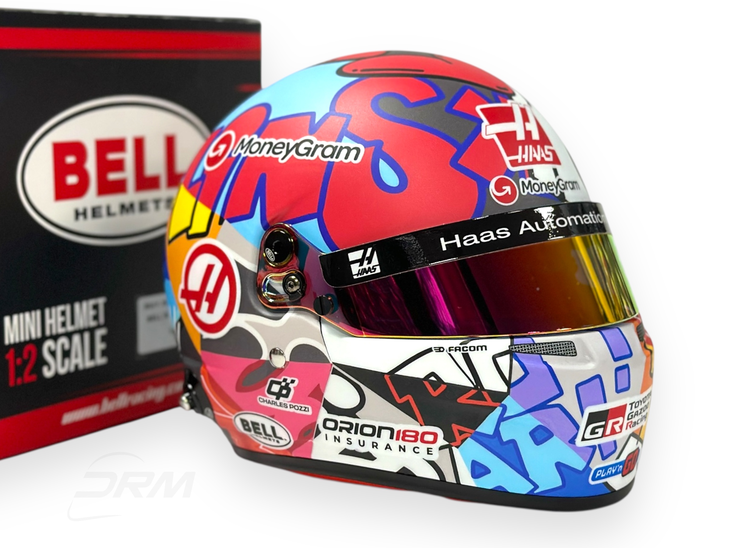 Esteban Ocon 2025 Haas Miami GP “Orlinski” Bell 1:2 Helmet Ltd