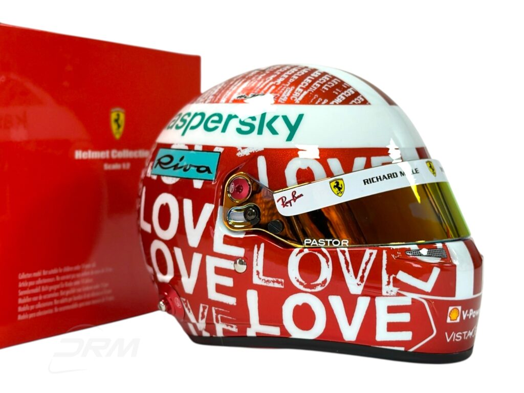 DRM Exclusive Charles Leclerc 2021 Ferrari Abu Dhabi Bell 1:2 Helmet - Ltd to 350pcs