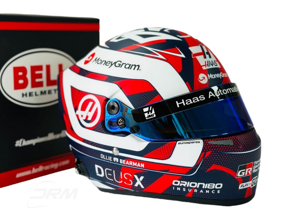 Ollie Bearman 2025 Haas British GP Bell 1:2 Helmet