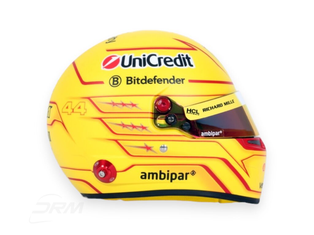 Lewis Hamilton 2025 Ferrari Bell 1:2 Helmet - Late Season Version
