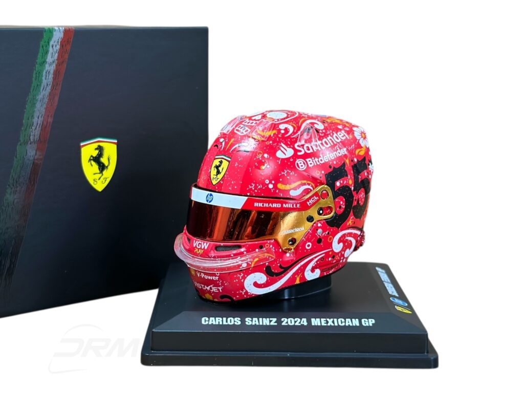 Carlos Sainz 2024 Ferrari Mexican GP Looksmart 1:5 Helmet
