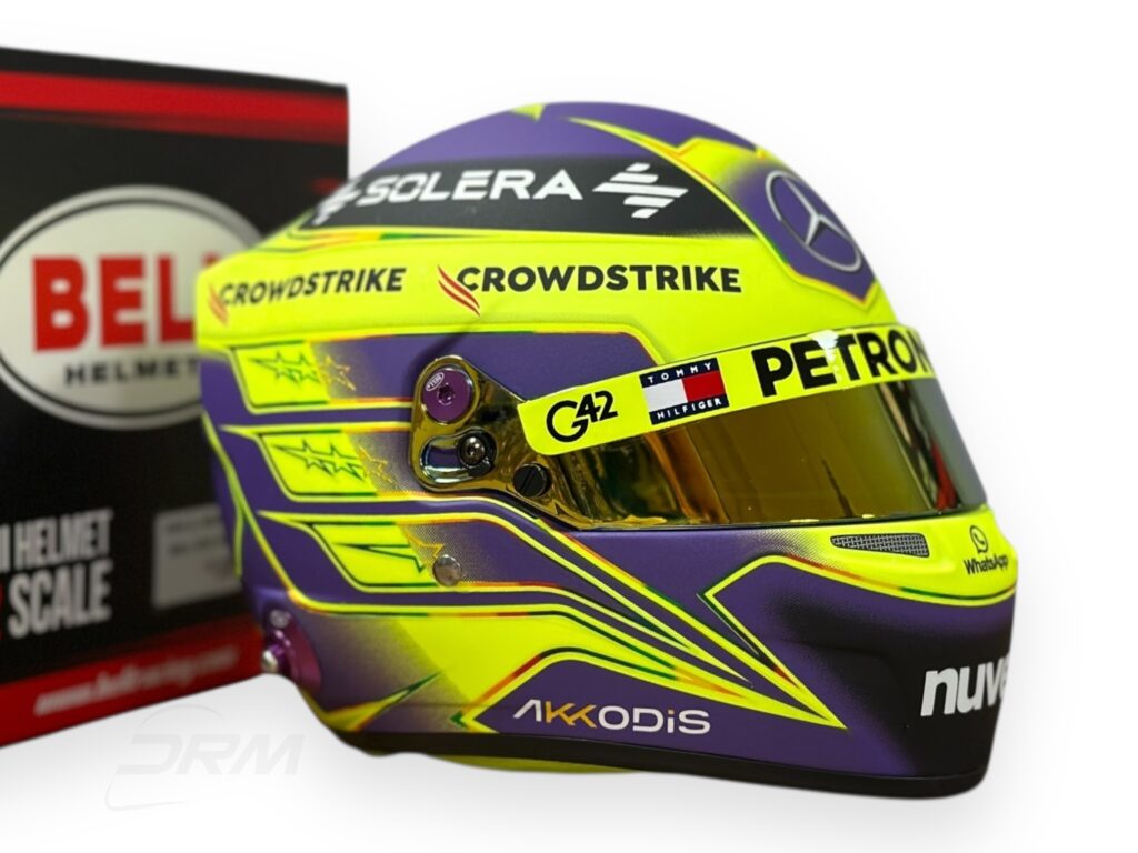 Lewis Hamilton 2024 Mercedes Bell 1:2 Helmet - Black Box