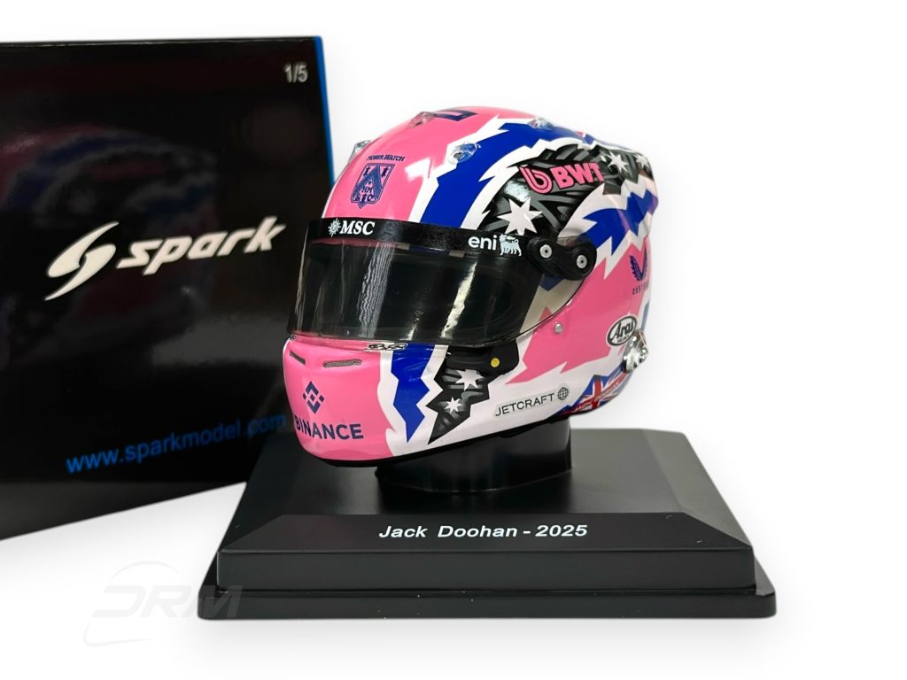 Jack Doohan 2025 Alpine Bell Spark 1:5 Helmet