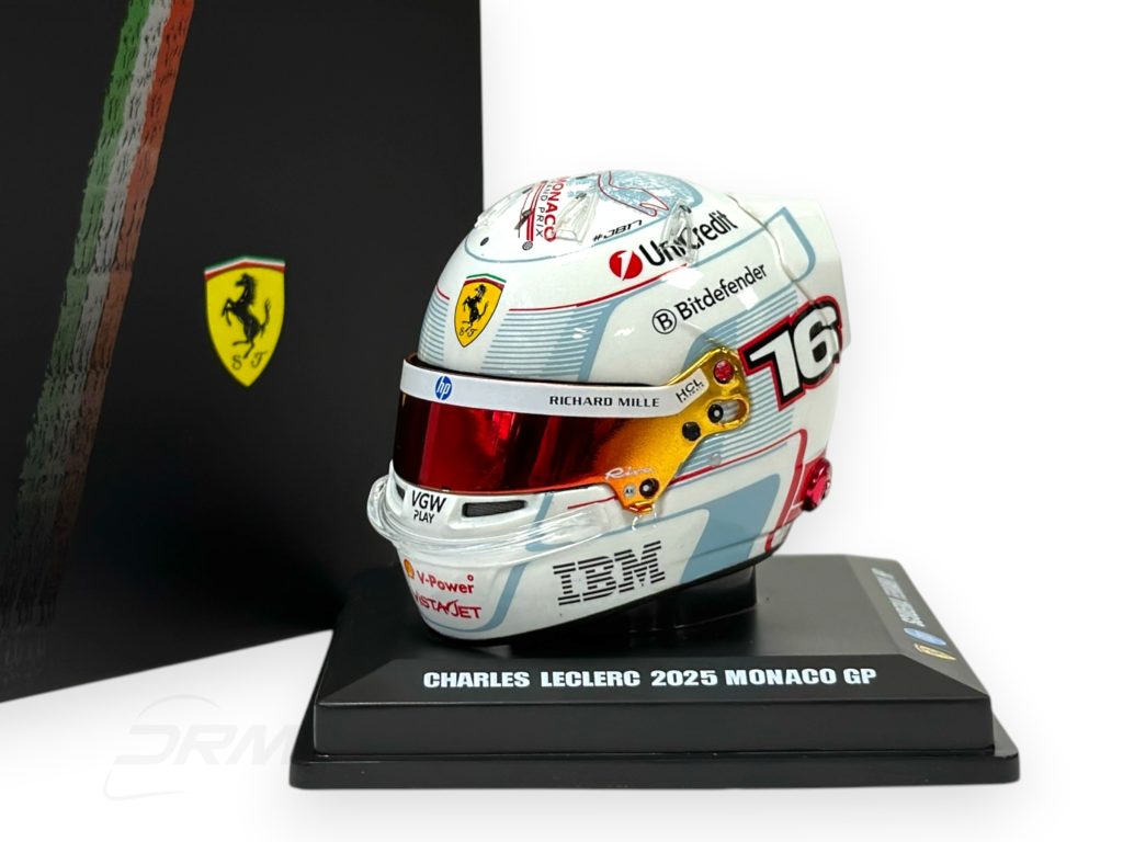 Charles Leclerc 2025 Ferrari Monaco GP Bell LookSmart Spark 1:5 Helmet