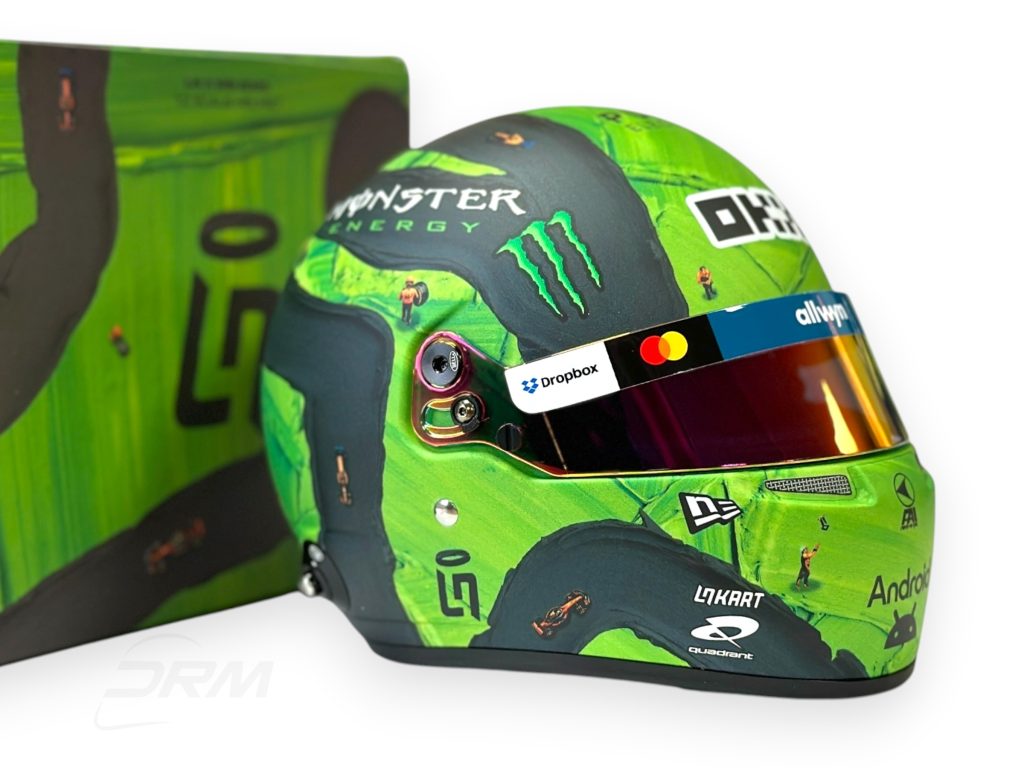Lando Norris 2025 McLaren Las Vegas GP 150 Races Bell 1:2 Helmet