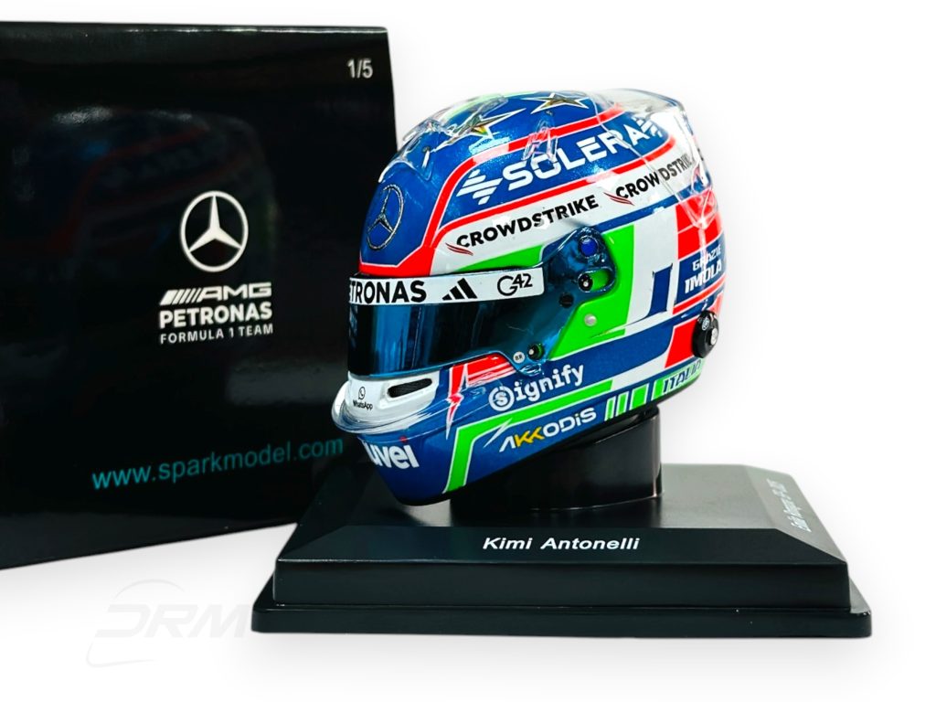 Kimi Antonelli 2025 Mercedes Emilia Romagna GP Bell Spark 1:5 Helmet