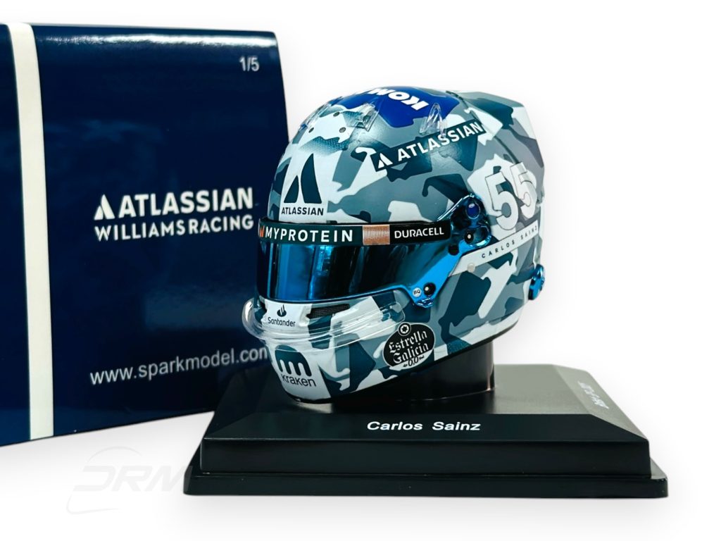 Carlos Sainz 2025 Williams British GP Bell Spark 1:5 Helmet