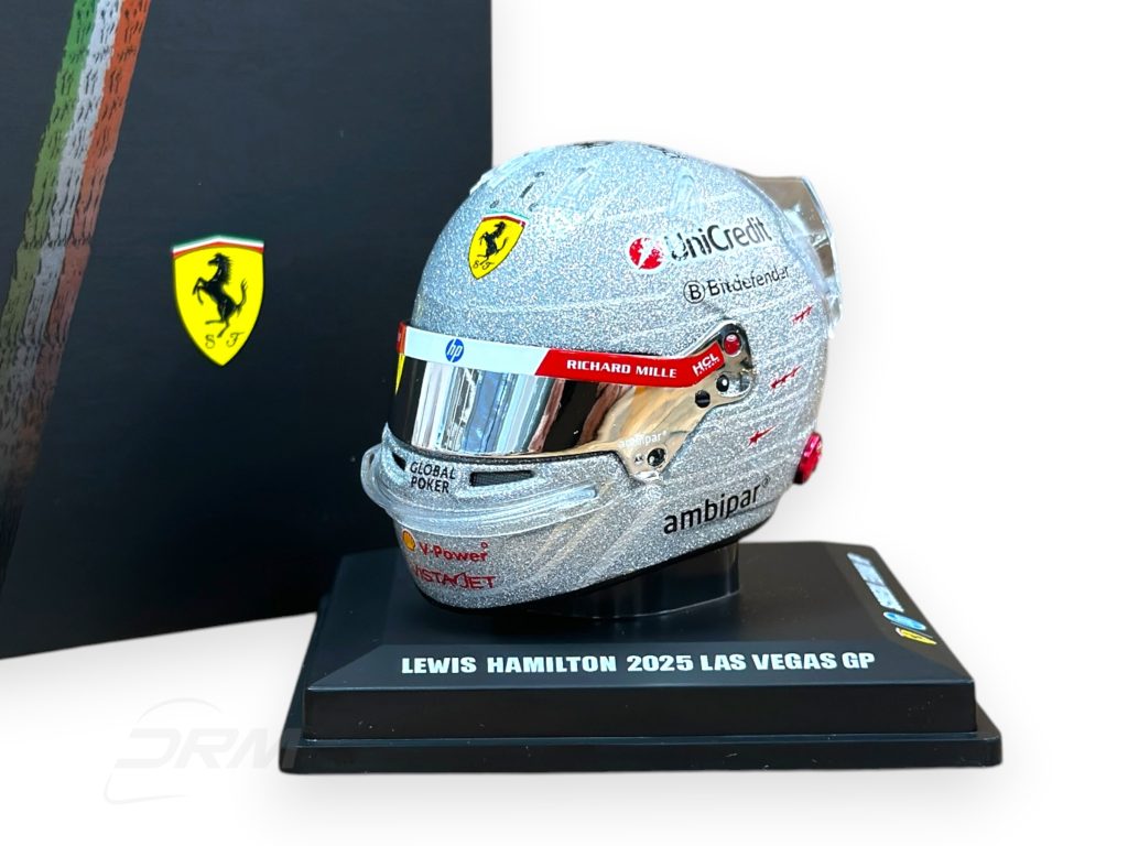 Lewis Hamilton 2025 Ferrari Las Vegas GP Bell LookSmart Spark 1:5 Helmet