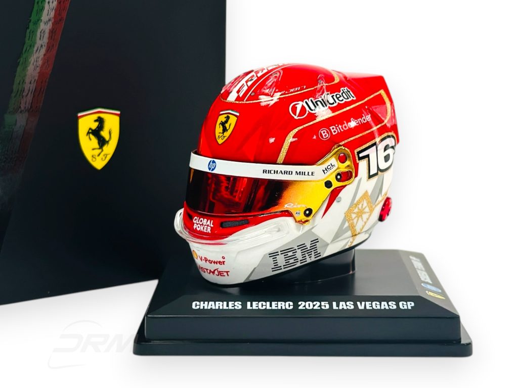 Charles Leclerc 2025 Ferrari Las Vegas GP Bell LookSmart Spark 1:5 Helmet