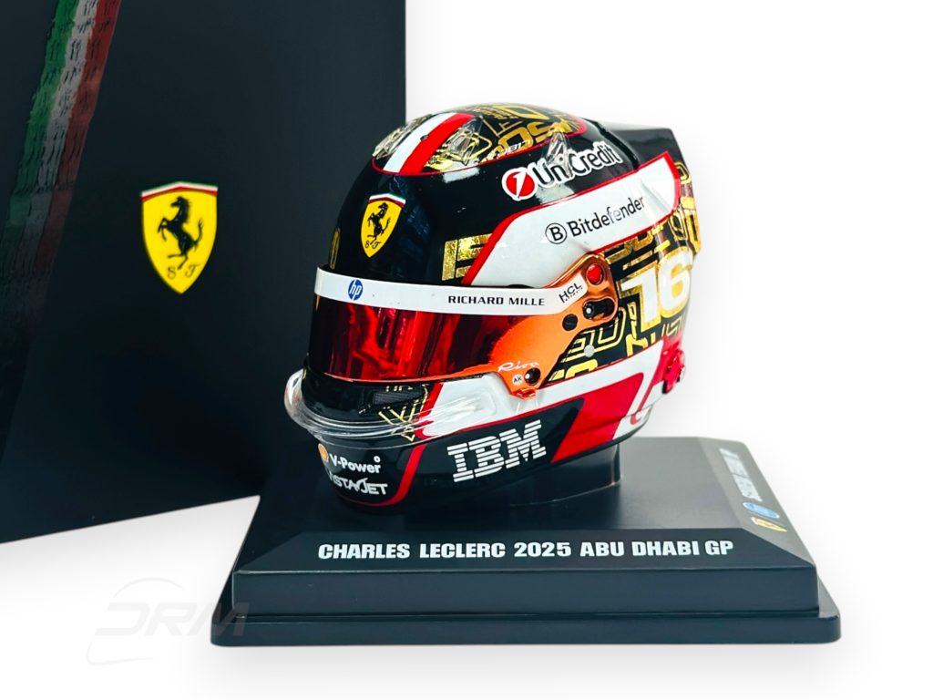 Charles Leclerc 2025 Ferrari Abu Dhabi GP Bell LookSmart Spark 1:5 Helmet