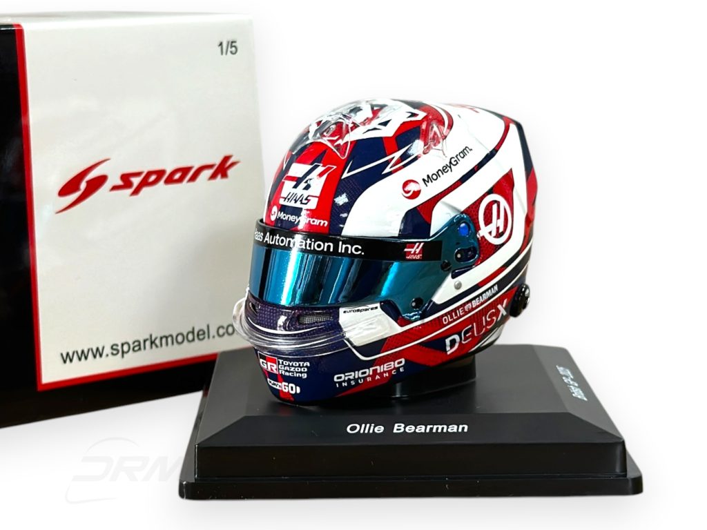 Ollie Bearman 2025 Haas British GP Spark 1:5 Helmet