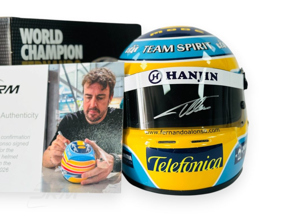 DRM Exclusive Signed Fernando Alonso 2006 Renault 20 Year Anniversary World Champion 1:2 Helmet