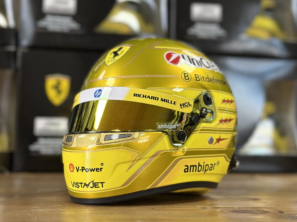 DRM Exclusive Lewis Hamilton 2025 Ferrari Singapore GP Bell 1:2 Helmet - Ltd to 512pcs