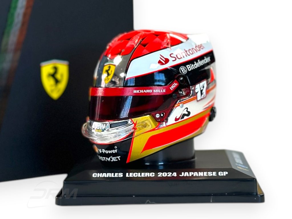 Charles Leclerc 2024 Ferrari Japanese GP Bell LookSmart Spark 1:5 Helmet